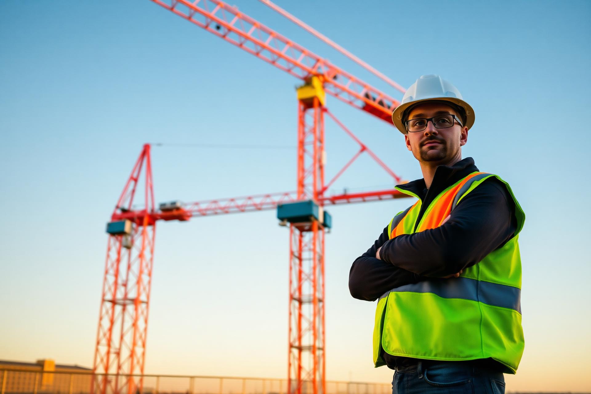 UK construction site worker